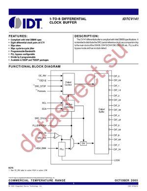 IDTCV141PAG8 datasheet  